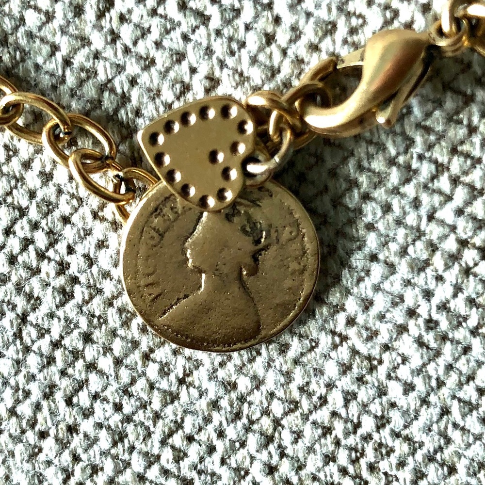 Stella & Dot Vintage Coin Necklace - Picture 4 of 6